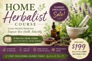 New Home Herbalist Course: Summer Sale! Over 1/2 Off!