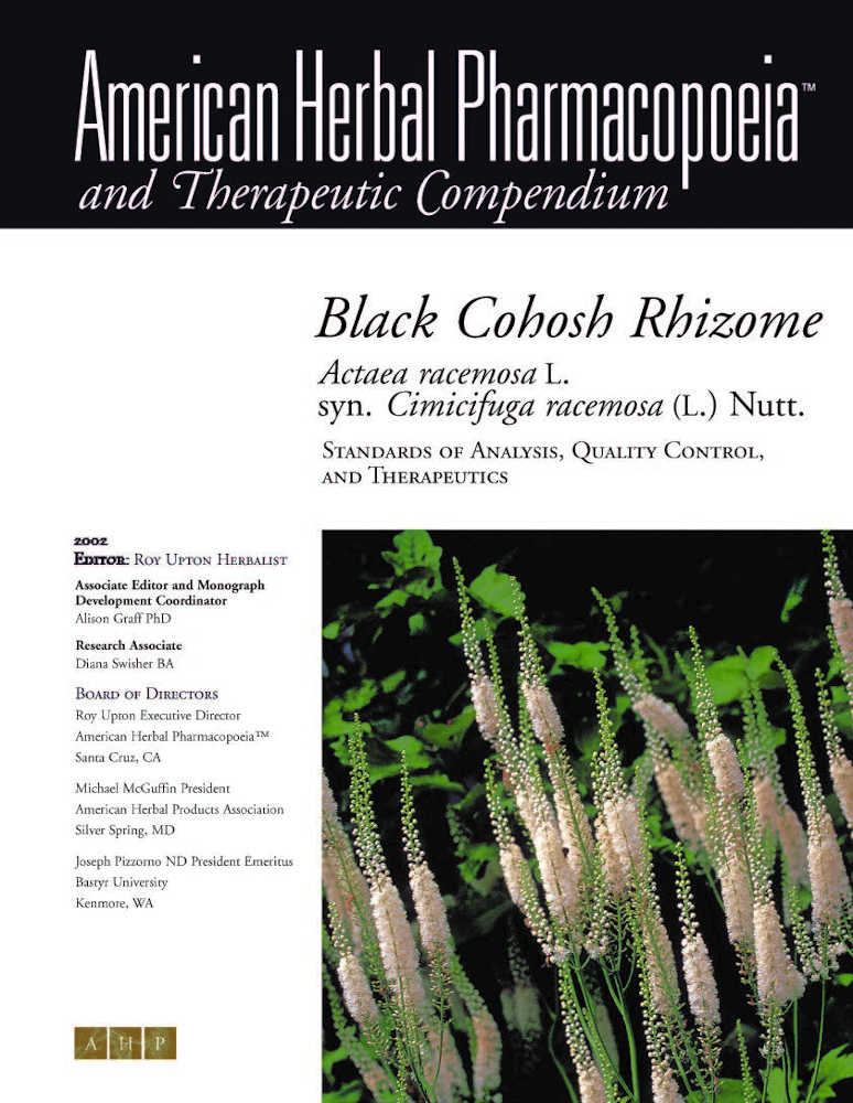 Black cohosh; Actaea racemosa; Herb Whisperer; American Herbal Pharmacopoeia